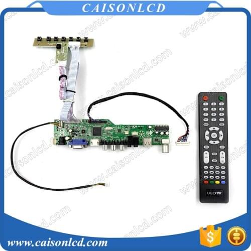 M6-V5.1 LCD TV controller board support VGA AUDIO AV USB TV for 10.4 inch 800x600 G104S1-L01 G104AGE-L02 by free shipping