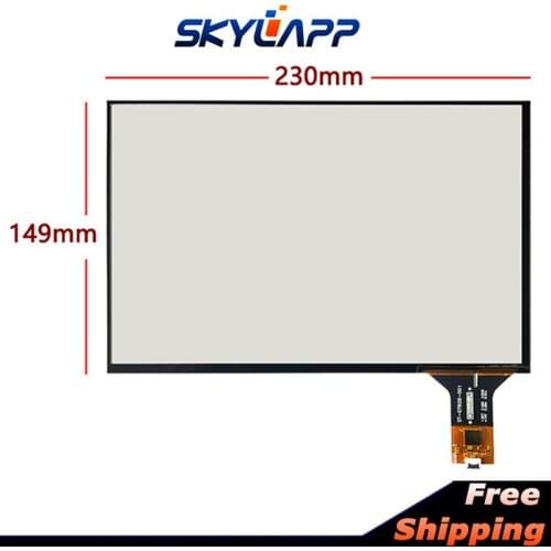 New 10.1''Inch Capacitive Touch Screen 230mm*149mm for Windows Car Handwriting TouchPanel Glass / Driver Board Free Shipping