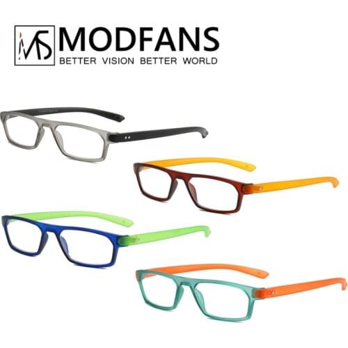 Men Reading Glasses Women Rectangular Presbyopic Eyeglasses Spring Hings Colorful Fashion Diopter glass +1 +1.5 +2 +2.5 +3 +3.5