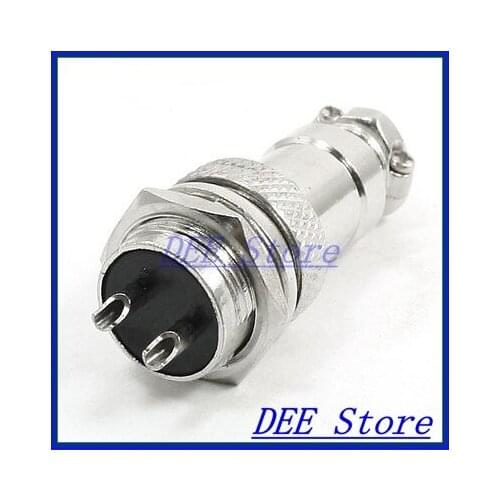 Pannel Mount P16-2 Core 2 Terminal Aviation Circular Cable Connector