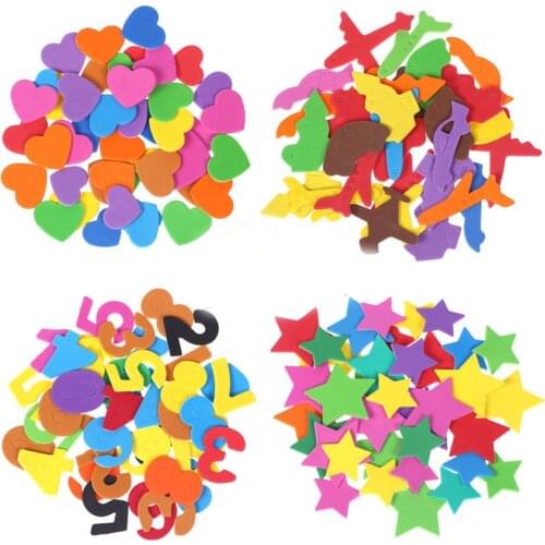 Foam Paper Manual DIY Production Kids Toys Sponge Patch Self Adhesive Multicolor Children Sticker Kindergarten