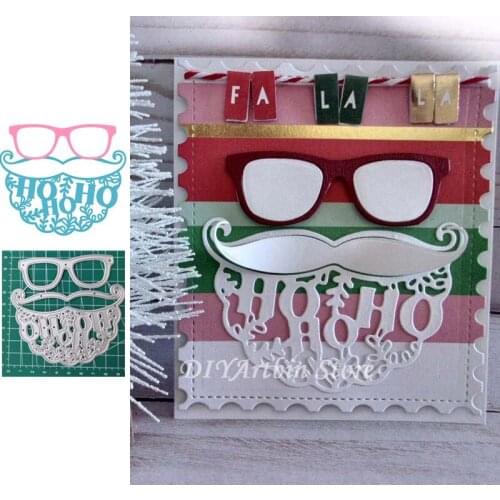 Merry Christmas HOHOHO Cutting Dies For Scrapbooker DIY Scrapbook Decorations Craft Die
