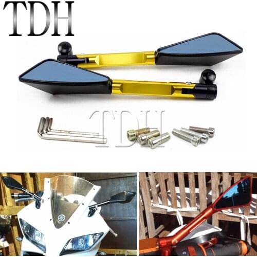 Universal Motorcycle Rearview Mirror Moto Side Mirrors For YAMAHA YS 150 TMAX 530 TDM 850 FZ8 FZ6N MT25 MT25 MT03 MT07 MT09 MT10