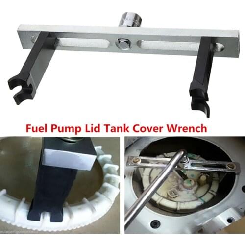 1set Hot sale Universal Cover Remove Spanner Wrench Tool metal Professional Adjustable Fuel Pump Dismounting Lid Tank