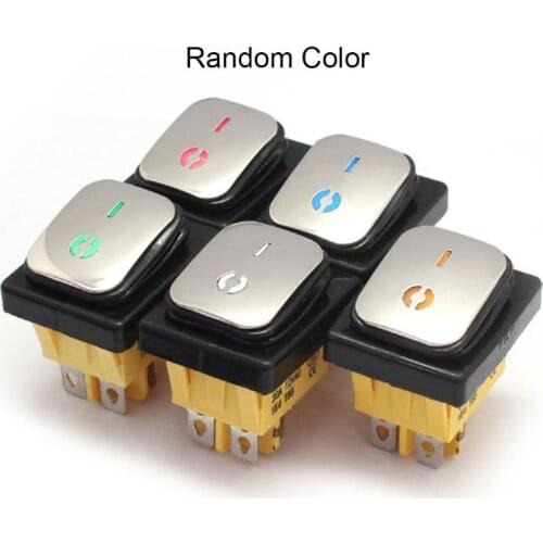 Waterproof Rocker Switch Stainless Steel Surface 30A 220V LED 4Pin IP67 On-Off New 2020