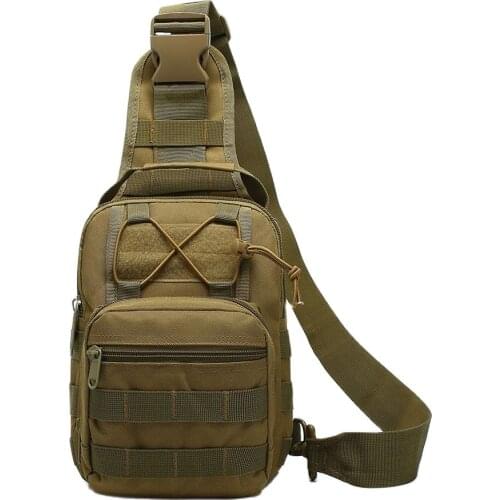 Military enthusiasts tactical chest bag mens outdoor sports nylon waterproof casual camouflage shoulder bag