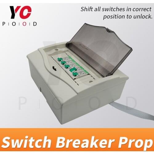 YOPOOD Switch Breaker Prop in real life escape game turn the switches to right position to unlock secret room devices