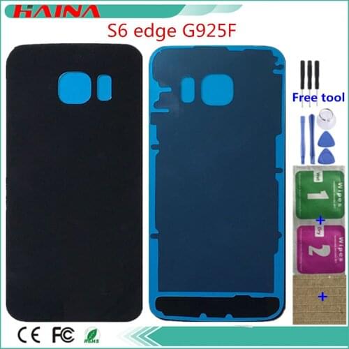 Back Cover S6 Edge G925F Battery Cover Back Glass Door For Samsung S6 edge Housing Back Battery Cover