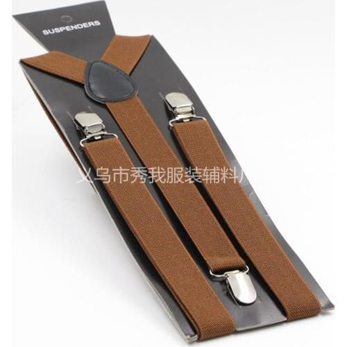 Adults Suspenders Women Y-back Adjustable Brace Clip-on Elastic Suspender Men Belts Straps, 100PCS