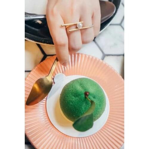 Solid 925 Sterling Silver Round 6mm Nature Fresh Water White Pearl Rings for Women Fine Birthday Presents