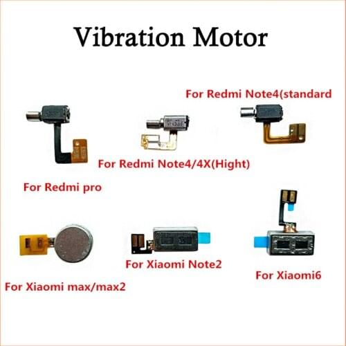 1pcs For RedMi pro note4 4X 1S XiaoMi 6 max max2 note2 5X Vibrator Vibration Motor Flex Cable Spare Parts