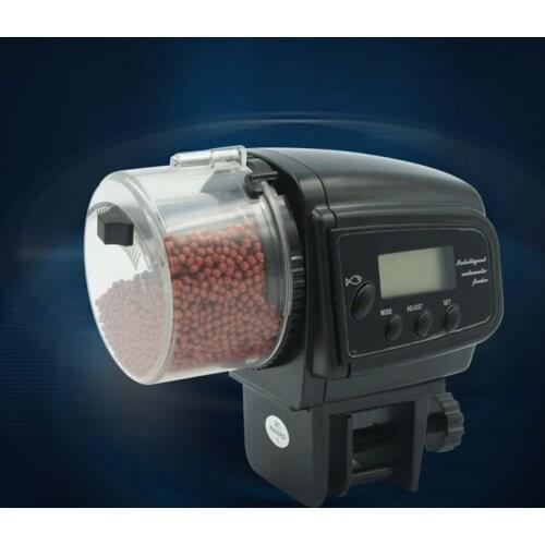 1Pcs Feeder Aquarium Fish Tank Tools Timer Auto Feeders Portable Pet Feeding Dispenser LCD Indicates Large Capacity Automatic