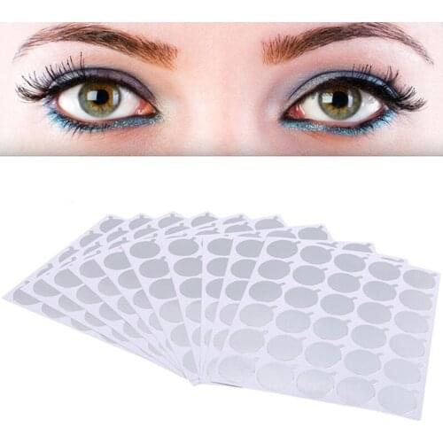 10Pcs/Pack Adjustable Glue Holder Pallet Adhesive Stickers For Grafted Eyelash Extension Set Make-Up Tool