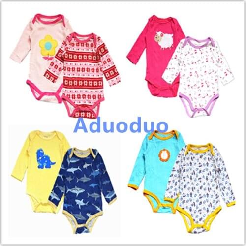 2 pcs/sets Fantasia Baby Boy Bodysuit Girl Jumpsuit Bebe Overall long Sleeve Baby Clothing Set Fall Spring Cotton 3-24M