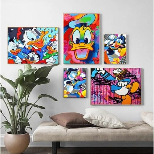 5D Diy Diamond Painting Disney Cartoon Donald Duck Home Decor Cross Stitch Kits Diamond Mosaic Diamond Embroidery