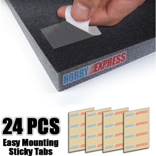 Arrowzoom 24 Pcs Easy Mounting Sticky Tabs Double Sided Acoustic Foam Tape