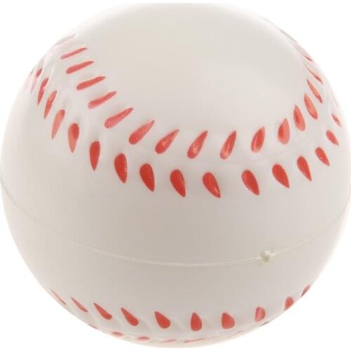 White Baseball Stress Ball