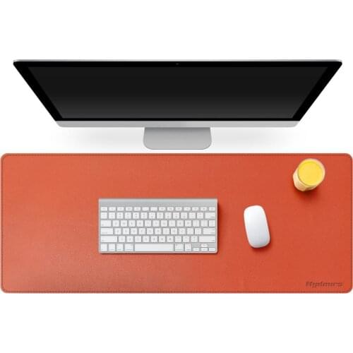 Mydours PU Leather Office Computer Desk Mat 95x40cm Large Soft Laptop Desk Mousepad Waterproof Mouse Mat For Office Home Gaming