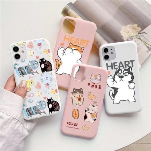 Funny Dog Cute Cat Case For Poco X3 NFC F3 M3 Pro Xiaomi Mi 11 10T Pro 9 Lite 11i CC9 Redmi Note 10 9 Pro 10S 9S 9T Animal Cover
