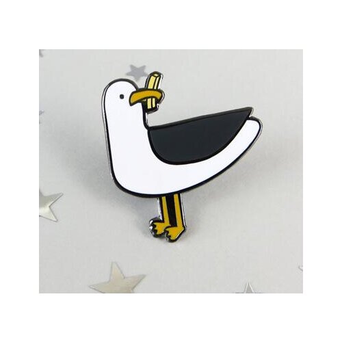Seagull Enamel Pin Badge Pin Seagull Chip Enamel Pin Pin Brooch Jewellery Pin Brooch Enamel Pin
