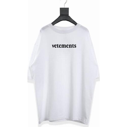 VETEMENTS High street new VTM vehicles short sleeve OS loose casual hip hop lovers short sleeve t-shirt men and women fashion