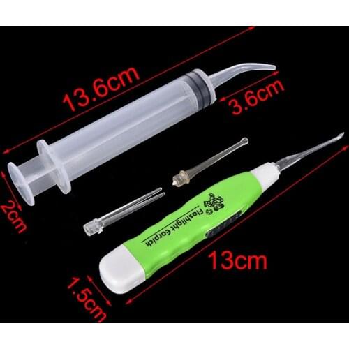 New 2020 Tonsil Stone Remover Tools LED Light Ear Wax Remover Stainless Steel Earpick Irrigator Syringe Clean Care Tool