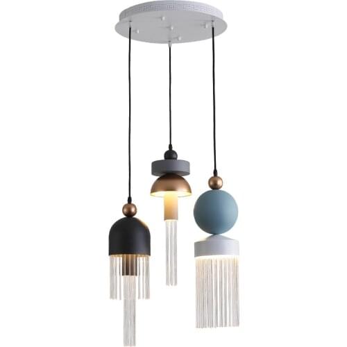 Creative restaurant bar pendant lamp macaron bedside small cafe decoration pendant lights