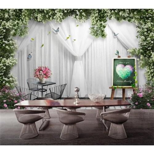 Custom wallpaper 3d mural wedding rose rose background wall living room bedroom auditorium wedding shop wallpaper papel de pared