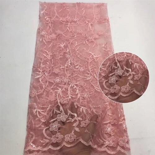 The Latest French Lace Fabric 2021 High-quality African Wedding Lace Fabric, With Sequins As Nigerian Lace Fabric ZX3686