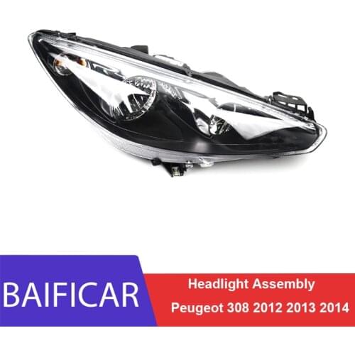 Baificar Brand New Genuine Headlight Assembly Steering Lampshade Headlight Lamp Housing For Peugeot 308 2012-2015