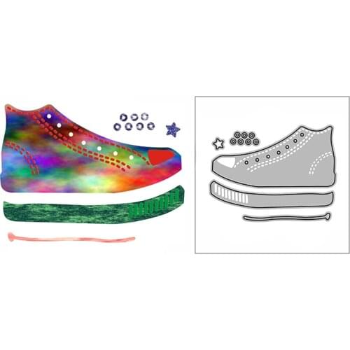 New Simple Casual Shoes Craft Embossing Mold 2021 Metal Cutting Dies for DIY Decorative Scrapbooking Album Card Making No Stamps