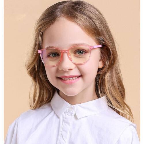 Kids Anti Blue Light Glasses Girls TR90 Optic Frame Children Baby Boys Flexible 3-9 Anti-reflective Mobile Phone Eyeglasses 2020