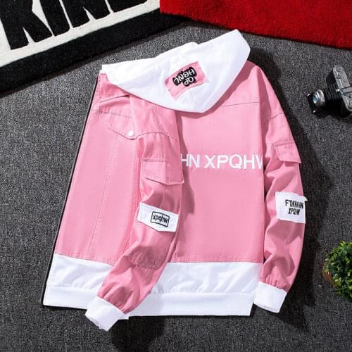 Autumn Vintage Denim Womens Jacket Korean Ripped Hole Casual Basic Coat Ladies Hooded Harajuku Jeans Jackets for Women 2021 New