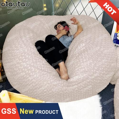 Dropshipping King Size Giant Sofa Cover Unfilled Grand Pouf Double Bed Lump Futon Floor Corner Seat Big Couch Recliner Furniture