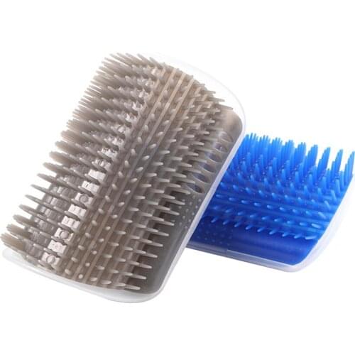 Pet Grooming Supplies Cat Self Groomer Hair Removal Tickling Comb Cat Dog Hair Shedding Trimming Massage Corner Device Catnip