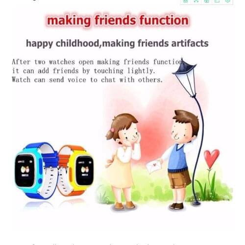 2021 New product kids smart watch Q90 with IP67 waterproof Anti-Lost SOS gps tracking