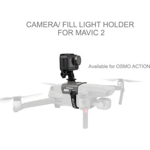 LED Light Camera Mounting Bracket with 1/4 Screw Hole on The Bottome for DJI Mavic 2 Insta360 Osmo Action Accessories
