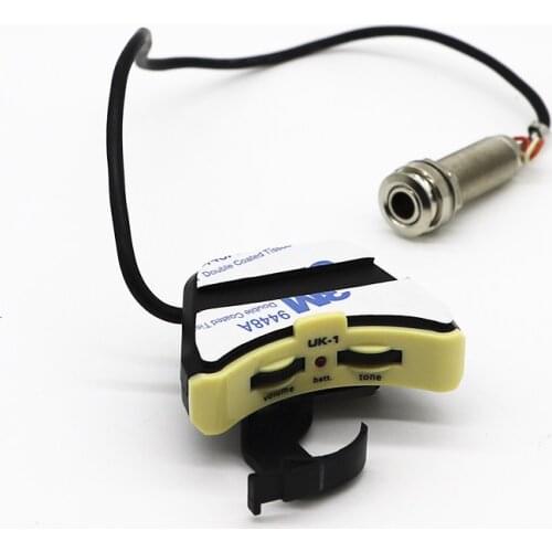 Ukulele SoundholePickup With Piezo Volume Tone Acoustic Hawaii Guitar