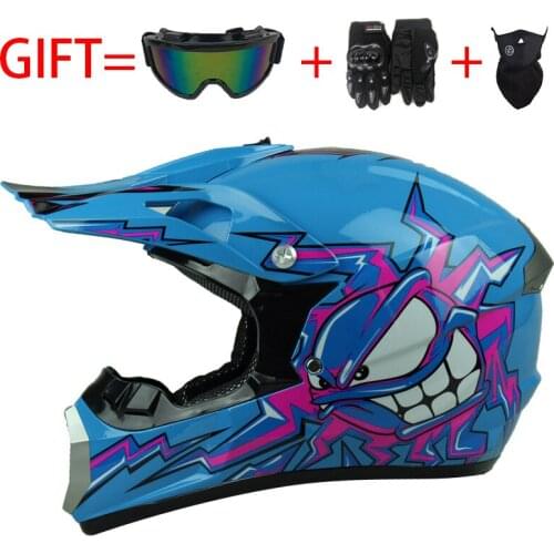 Four Seasons Off-road Motorcycle Helmet Off-road Helmet Speed Down Mountain Bike ATV Full Face Helmet Free