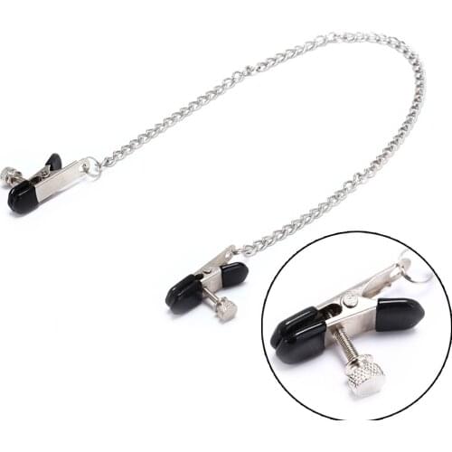 Butterfly Style Clamp Nipple Metal Chain Nipple Milk Clips Slaves Nipple Clamps for Couples Breast Clip
