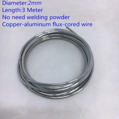 2.00mm*3m Copper aluminum flux cored wire copper weld wire low temperature copper-aluminum welding rods for AC & Refrigeration