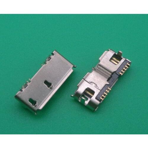 2pcs 10 pin 3.0 Micro usb connector type B jack socket charging port dock for repair mobile Tablet PC MP3 MP4 MP5,Prongs