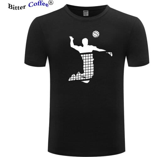 2021 Summer Hot Sale Style T Shirt Men Fashion Volleyballer Print Causal Cotton Short Sleeve Mens T-Shirt Plus Size EU Size
