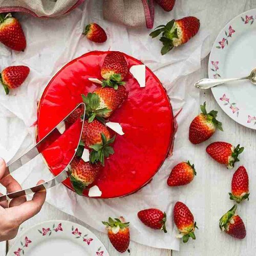 304 Stainless Steel Cake Slicer Cutter Cake Tools Cheese Pie Pizza Equalizer Server Mold Fondant Integrated Kitchen Gadget Leaf