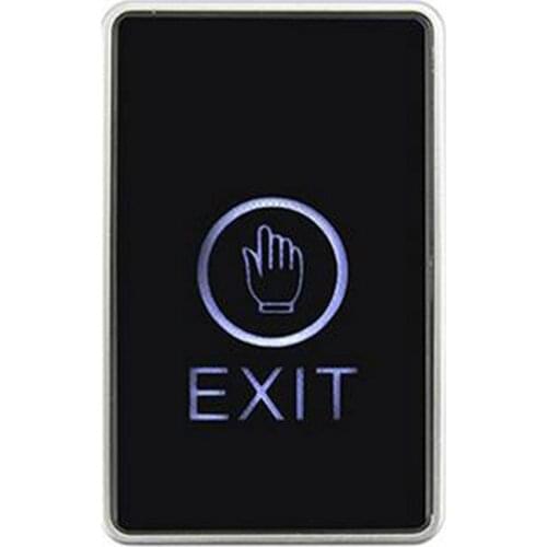 5pcs Touch exit button NO/NC/COM output blue light electric box cassette