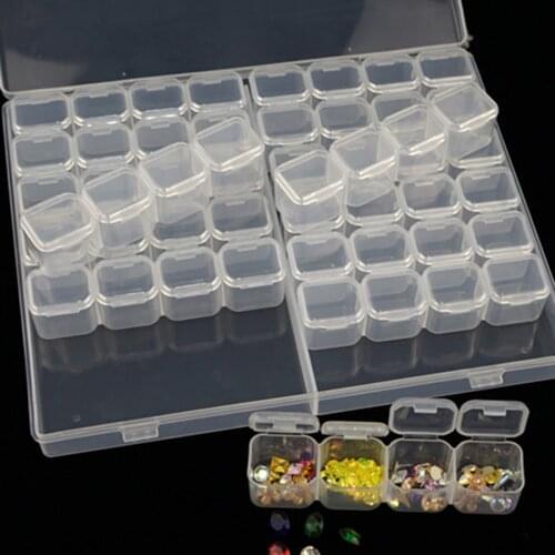 56 Lattices Diamond Painting hobby Boxes,Beads Display Dismountable Storage Box,Diamond Embroidery Accessory Cross Stitch Case