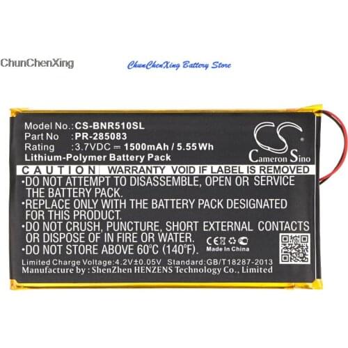 Cameron Sino 1500mAh Battery PR-285083 for Barnes & Noble BNRV510, Nook Glowlight Plus 2015, For Kobo Glo HD