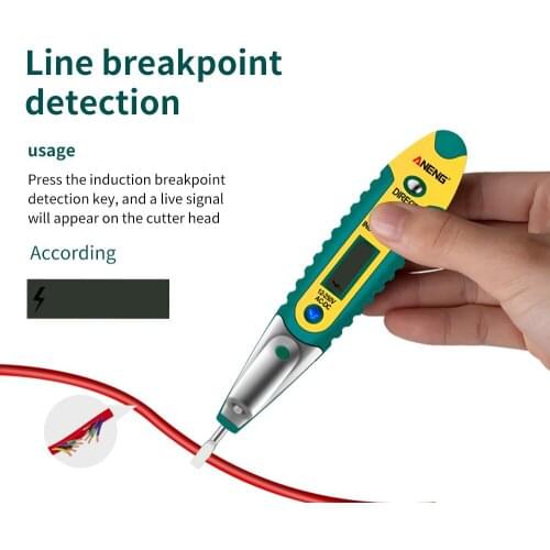 ANENG Testing Pen VD700 AC/DC 12-250V LCD Digital Voltage Test Pen Voltage Tester Electric Screwdriver Pen Voltage Detector Pen
