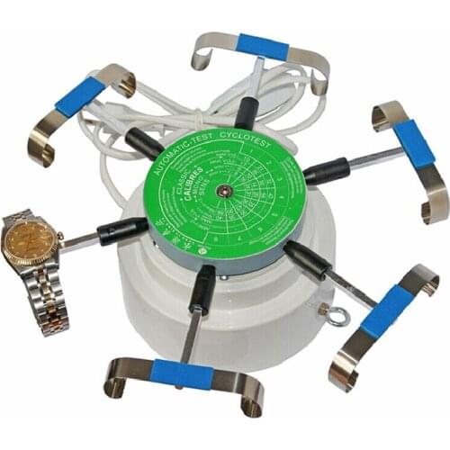 110V Automic-Test Cyclotest Watch Tester Machine--Watch Winders for Six Watches at One Time