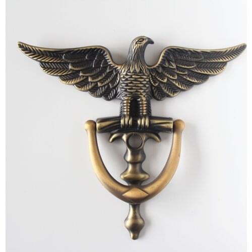 Zinc Alloy Antique European Style Eagle Head Door Knocker Door Knockers Home Decor Ring Furniture Handle Hardware